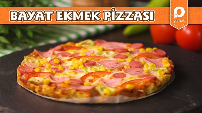 Kalan Ekmekleri Değerlendirmenin En Lezzetli Yolu! Bayat Ekmek Pizzası Nasıl Yapılır?