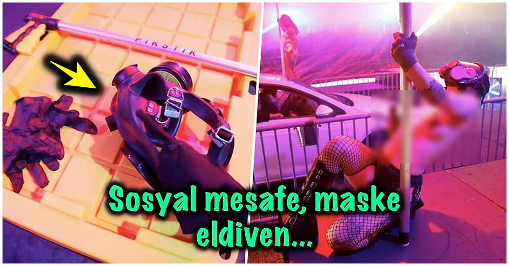 Eskisi Gibi Olamayız! Sosyal Mesafeyi Koruyarak Arabaya Servis Yapan Striptiz Kulübü