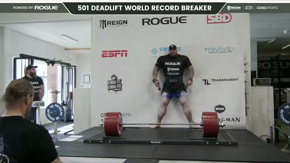 Game of Thrones'un Dağ'ı Hafthor Bjornsson, 501 Kilo Kaldırarak Dünya Rekoru Kırdı