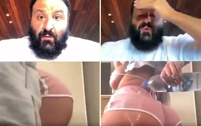 Ortak Canlı Yayına Aldığı Hayranı Twerk Yapmaya Başlayınca Panik Yapan DJ Khaled