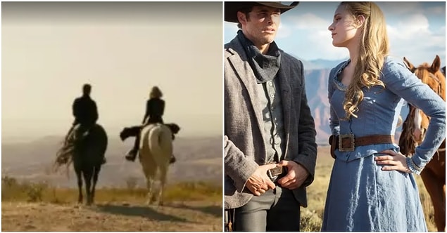 16. Dolores'in Caleb'a Meksika'daki hayatını görsel ve müziksel olarak anlattığı sahne ise direkt olarak 1. sezonda Teddy ile konuşmasına gönderme.