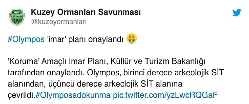 İmar Planına Onay: Birinci Derece Sit Alanı Olan Olympos'ta Yapılaşmanın Önü Açıldı