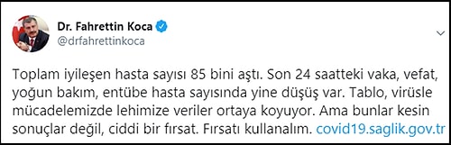 8 Mayıs Koronavirüs Tablosu: Can Kaybı 48'e Kadar Düştü