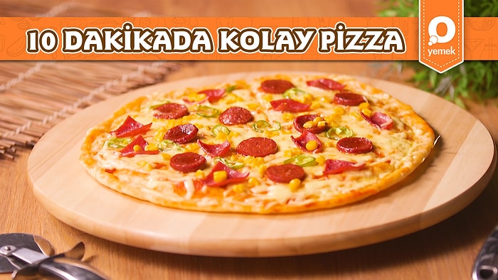 Bayılarak Yiyeceğiniz Şipşak Bir Lezzet! Tavada 10 Dakikada Kolay Pizza Nasıl Yapılır?