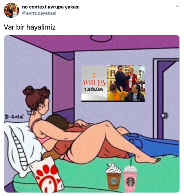2. Televizyon photoshop için epey müsait olunca ortaya farklı monteler çıktı! 😂 Avrupa Yakası'ndan,