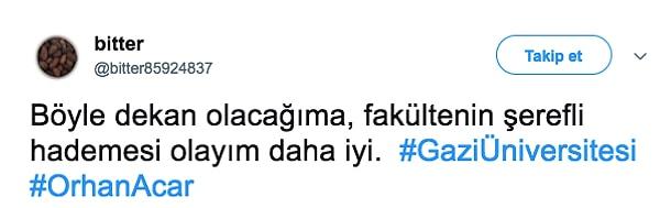 Videonun gündem olmasının ardından Twitter'da #GaziFenDekanıİstifaEt şeklinde bir etiket açıldı.