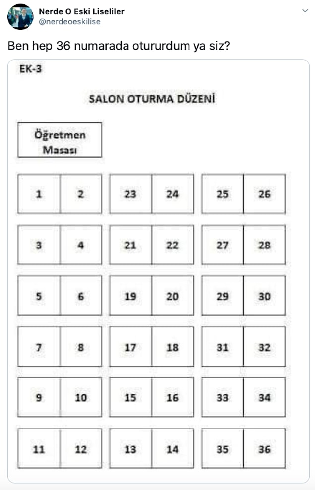 8. Siz hangisiydiniz, arka sıradakiler mi yoksa hocanın gözdeleri mi? 😂