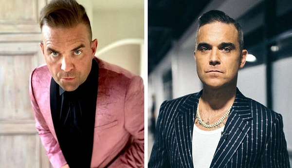 6. Робби Уильямс и его двойник