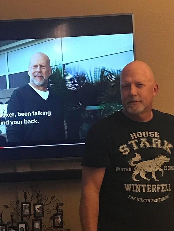 12. Брюс Уиллис и его двойник