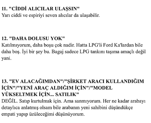 Kaldı mı Böyle İnsanlar! Sahibinden.com'a Koyduğu Aşırı Gerçekçi Araba İlanıyla Dürüstlüğün Kitabını Tekrar Yazan Adam