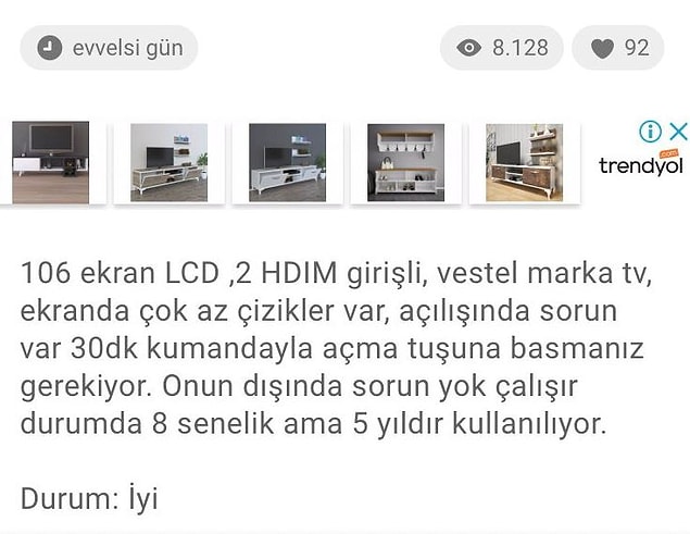 7. Sadece 30 dakika kumandaya basın ve televizyonun keyfini çıkarın.