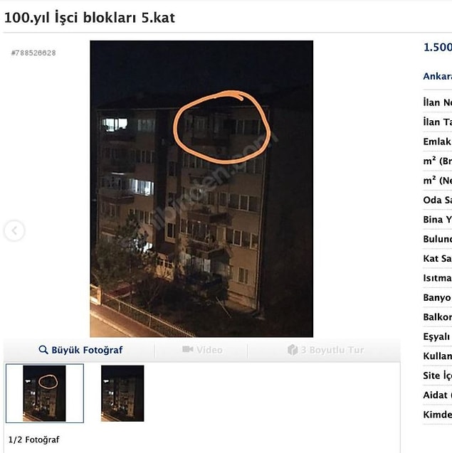 11. Emlakçı belli ki çok üşenmiş. :)