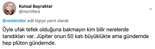 Plüton'un Küçüklüğü Karşısında Yaşadığı Hayal Kırıklığını Dile Getiren Sosyal Medya Gurusu Vedat Milor'a Gelen Komik Tepkiler