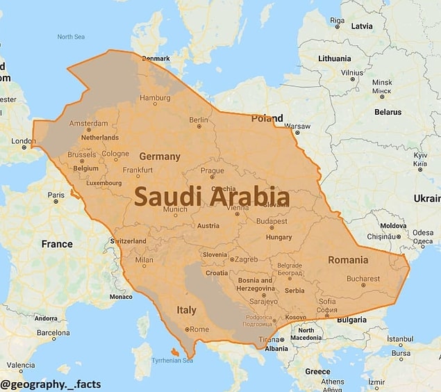 4. Suudi Arabistan Avrupa'da olsaydı: