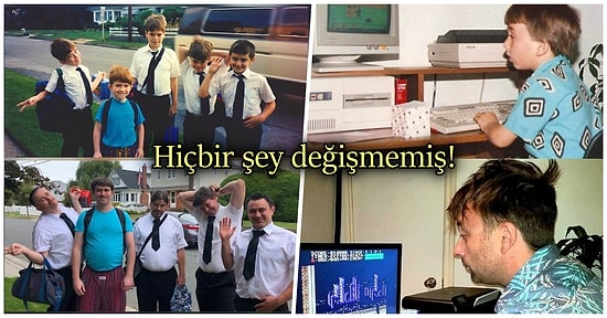 Küçüklük Fotoğraflarını Tekrar Canlandırarak Yılların Ne Hızla Geçtiğini Gözler Önüne Seren 20 Kişi