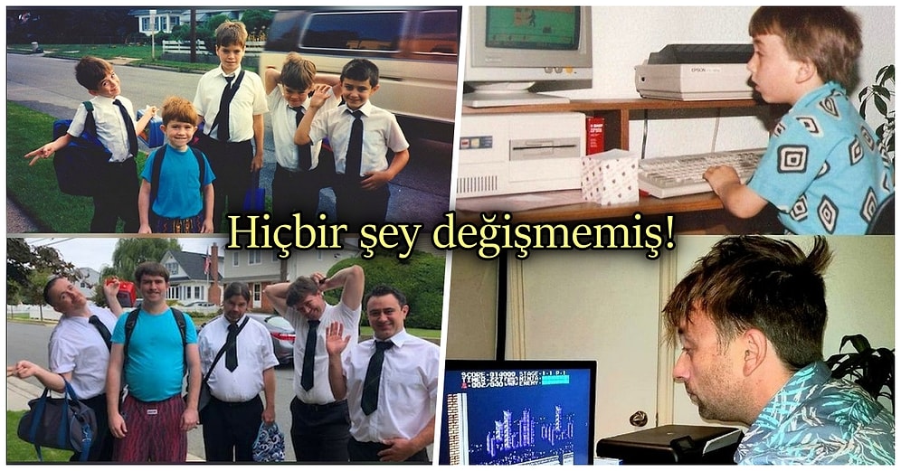 Küçüklük Fotoğraflarını Tekrar Canlandırarak Yılların Ne Hızla Geçtiğini Gözler Önüne Seren 20 Kişi