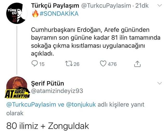 6. Bir sürpriz yapıp Zonguldak'a yasak gelmese...