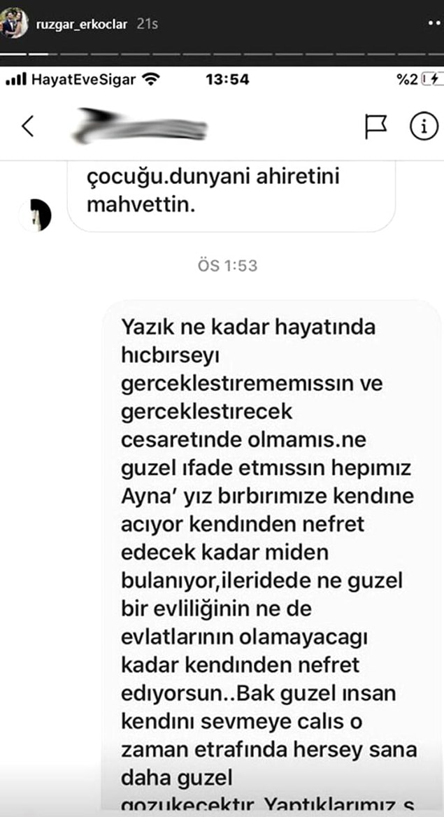 Kendisinin verdiği cevabı da ekledi...