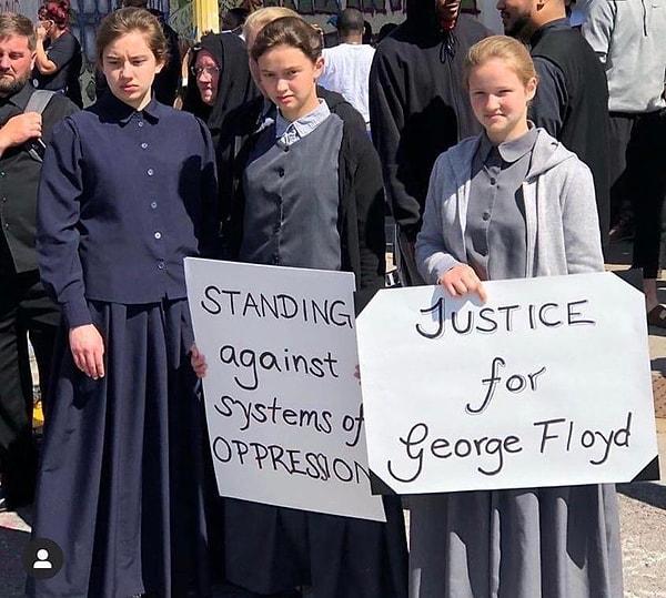 13. Amishler de bu protestoya destek verdiler.