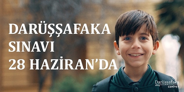 Haydi! Siz de anne ve/veya babası hayatta olmayan, maddi olanakları yetersiz çocukları Darüşşafaka Sınavı'na yönlendirin, bir çocuğun yaşam öyküsünün eğitimle değişmesine katkıda bulunun.