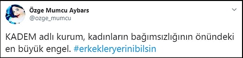 KADEM: #ErkeklerYeriniBilsin Akımı İnandığımız Değerleri Zedeleyecek Boyuta Ulaşmıştır, Kınıyoruz