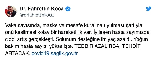 Koca Türkiye'nin Günlük Korona Verilerini Paylaştı: 19 Kişi Hayatını Kaybetti, 989 Yeni Vaka