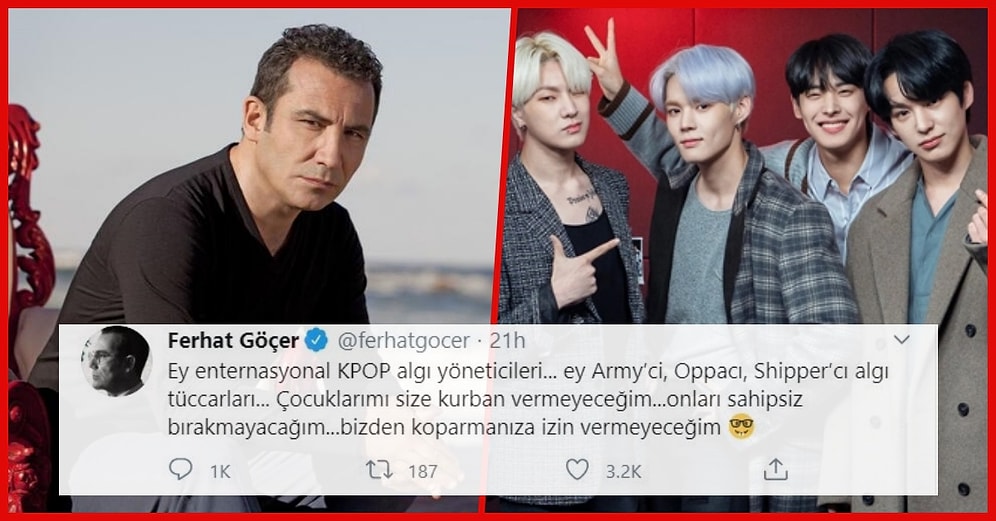 Adeta Soğuk Savaş! Ferhat Göçer Attığı Tweetlerle K-POP Fanlarını Kızdırdı