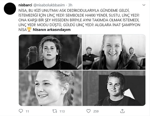 Survivor'da Kızışma! Sercan'la Aynı Takımda Olmak İstemeyen Nisa'ya Twitter Kullanıcılarından Sert Tepkiler Geldi!