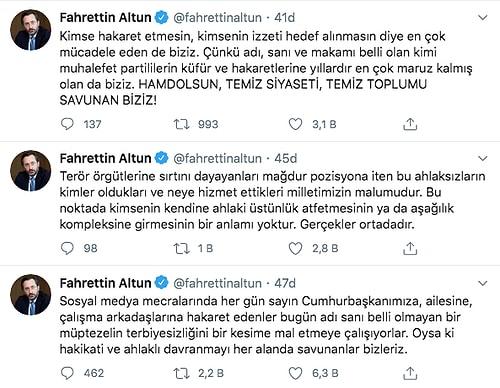 Fahrettin Altun Demirtaş'a Yapılan Hakaret Hakkında Konuştu: 'Birinin Terbiyesizliğini Bir Kesime Mal Etmeye Çalışıyorlar'