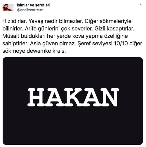 İsimlerden Yaptığı Tespitlerle Ne Şeref Ne De Karakter Bırakan Hesabın Birbirinden Komik Analizleri