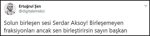 Twitter'da Aksoy için "Solu birleştiren tek kişi" yorumları yapıldı
