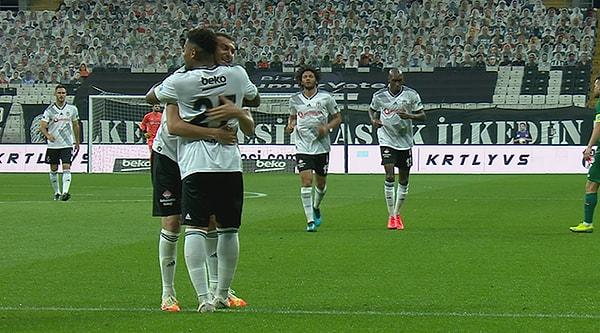 Kalan dakikalarda başka gol olmayınca 90 dakika Beşiktaş'ın 3-0'lık üstünlüğü ile sona erdi.