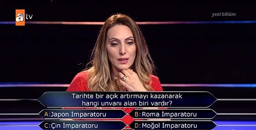 Kim Milyoner Olmak İster'e Damga Vuran Soru: 'Tarihte Bir Açık Artırma Kazanarak Hangi Unvanı Alan Biri Vardır?'