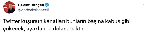 Arşiv: Bahçeli 2014 Yılında AKP'yi Hedef Alarak 'Twitter Kuşunun Kanatları Bunların Başına Kabus Gibi Çökecek' Demişti