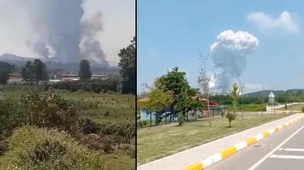 Patlamayı ekranlarına taşıyan haber kanalları ise, Hendek'teki patlama diyerek Ukrayna'dan geçmiş tarihli bir patlamayı yayınladılar.