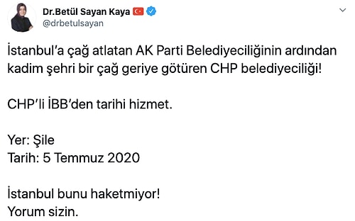 Bakan Varank'tan Şile'de Su Kuyruğu Paylaşımı: 'Merakla Beklediğiniz Dizinin Yeni Sezonu Yayınlanmış'