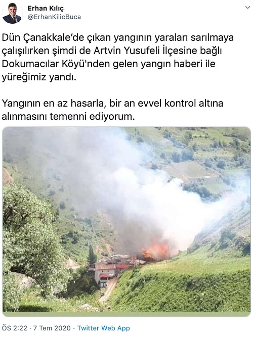 Artvin'de Orman Yangını: 70 Hanenin Bulunduğu Köy Alevlere Teslim Oldu