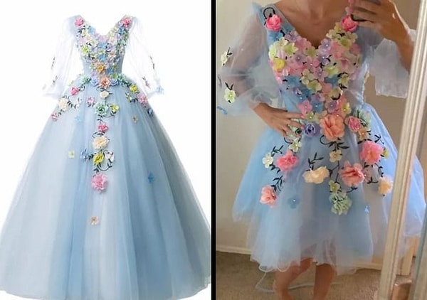 4. Когда подрастет станет платьем, которое слева