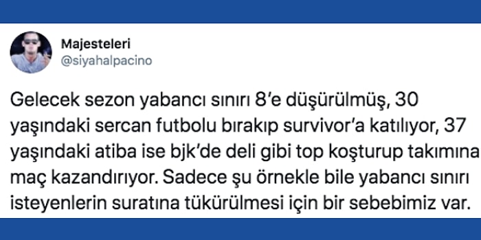 TFF'nin Yine Değiştirdiği Yabancı Kuralı Hakkında Bir Çift Lafı Olan Futbolseverler