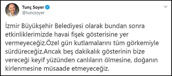 Ankara ve İstanbul'dan hızlı çıkan İzmir, Datça, Ataşehir, Cide gibi belediyeler benzer kararlar aldıklarını duyurdu.