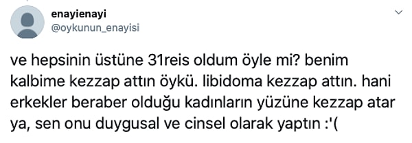 'Erkekler beraber olduğu kadınların yüzüne kezzap atar' gibi hastalıklı düşünce yapıları da cabası.