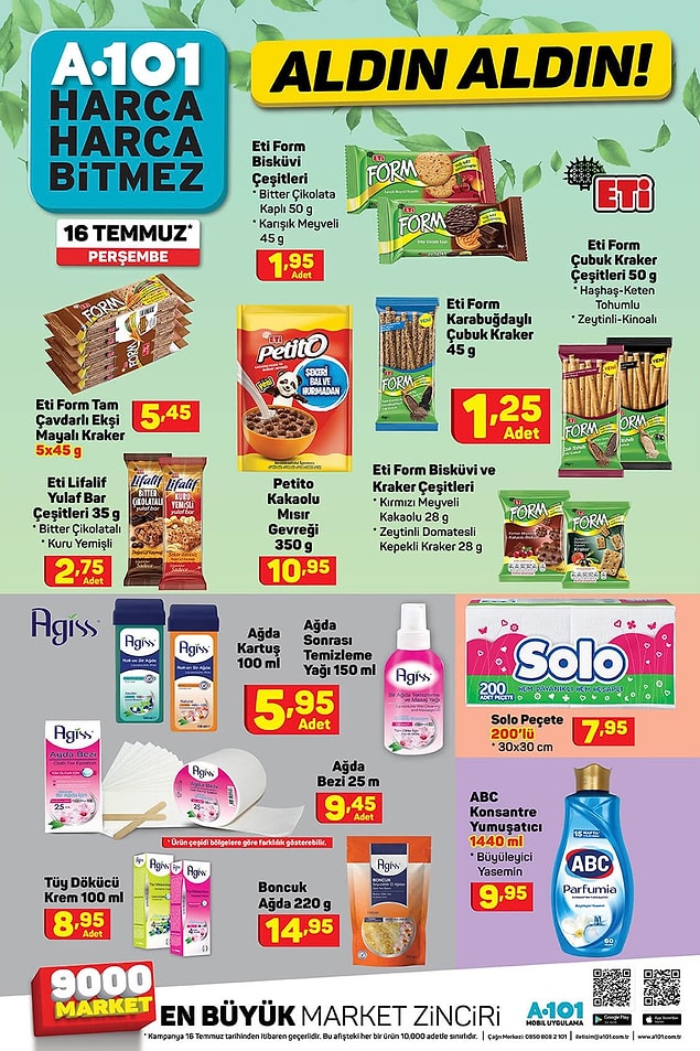 Atıştırmalıklarda güzel indirimler var.