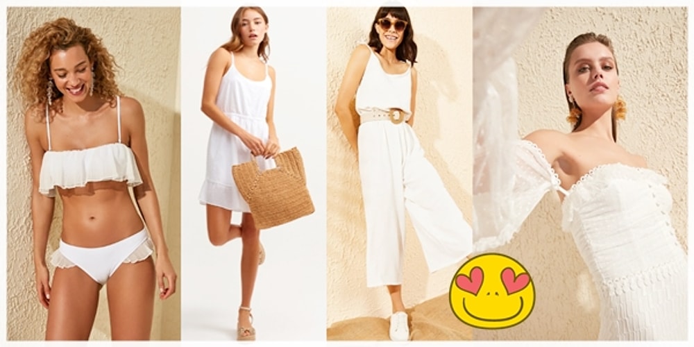 Sıcak Yaz Günlerini Bembeyaz Kar Taneleri Gibi Karşılayın: Bronz Teninize En Çok Yakışacak Beyaz Kıyafetler