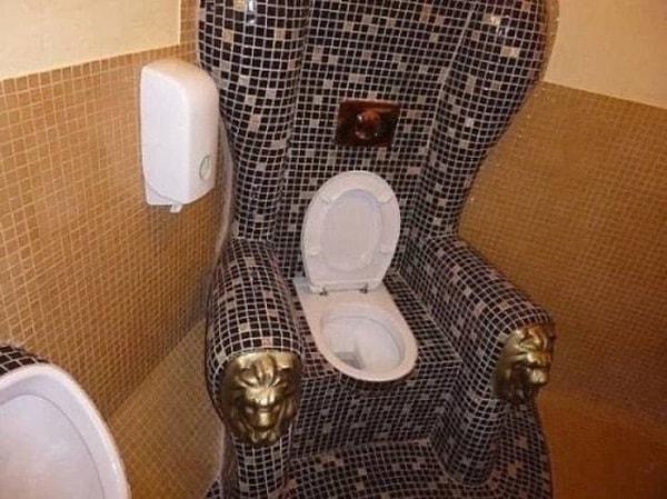 6. Tuvalette de krallar gibi hissetmek için...