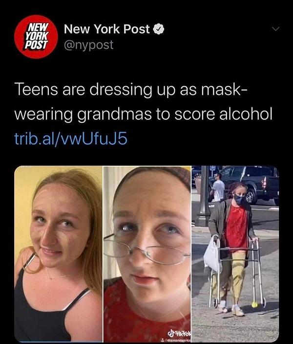 11. Amerika'da alkol yasağını atlatabilmek için yaşlı gibi giyinip maske takarak alkol almayan giden gençlerin sayısı gün geçtikçe artıyor.