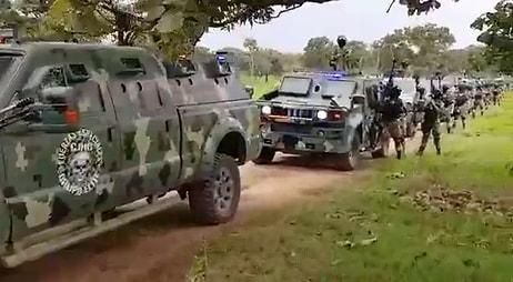 Meksika'nın En Büyük Karteli CJNG'nin Akıllara Durgunluk Veren Zırhlı Araç Konvoyu