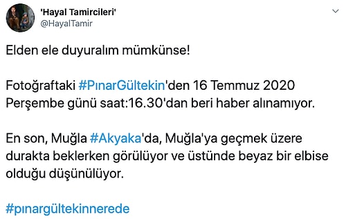 #PınarGültekinNerede: Üniversite Öğrencisi Gültekin'den Üç Gündür Haber Alınamıyor