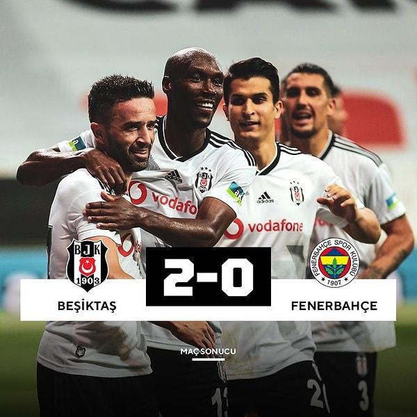 Kalan dakikalarda başka gol olmayınca Beşiktaş 3 puanı iki golle aldı.