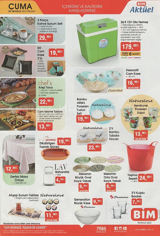 Sunum severlerin dikkatini çekecek bir katalog.