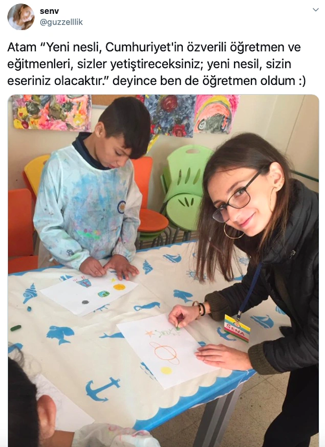 Geçmişte de şimdi de gelecekte de gençlere ışık saçmaya devam eden harika bir lider olmuştur!